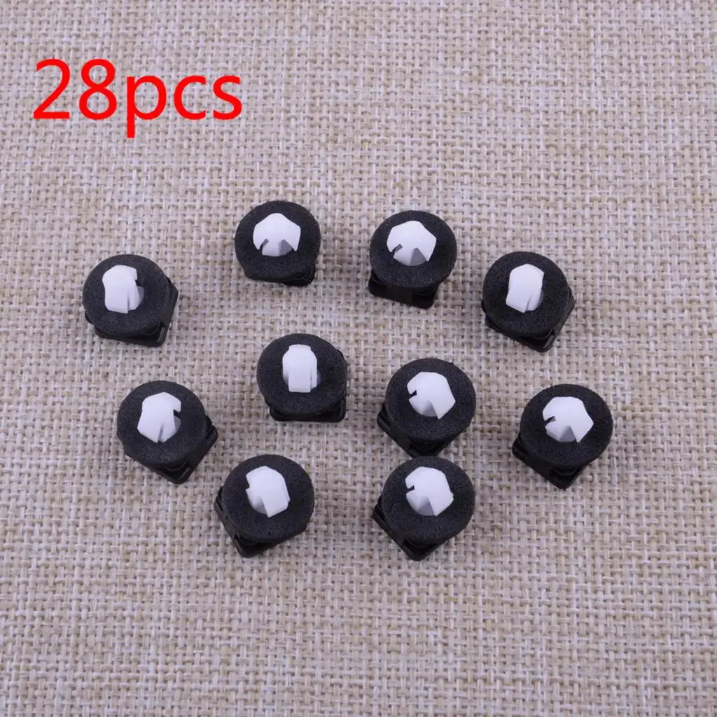 

28 шт. переднее лобовое стекло A, отделка столба, молдинг, удерживающий зажим, подходит для Ford Explorer 2011 2012 2013 2014 2015 2016 2017 2018 2019