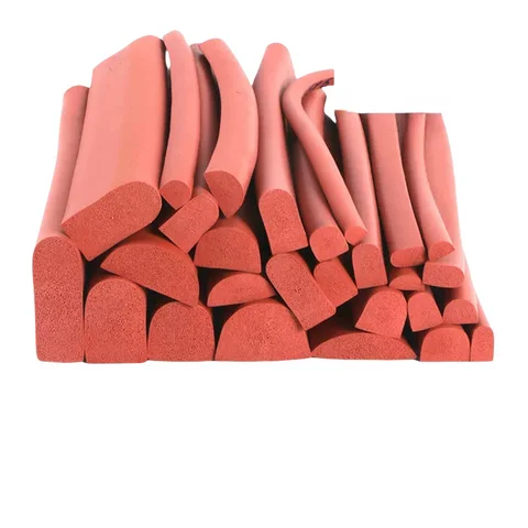 Уплотнительная лента D-образной формы из силиконовой пены на заказ — термостойкая, устойчивая к столкновениям, прочная для строительства/автомобиля/промышленного применения