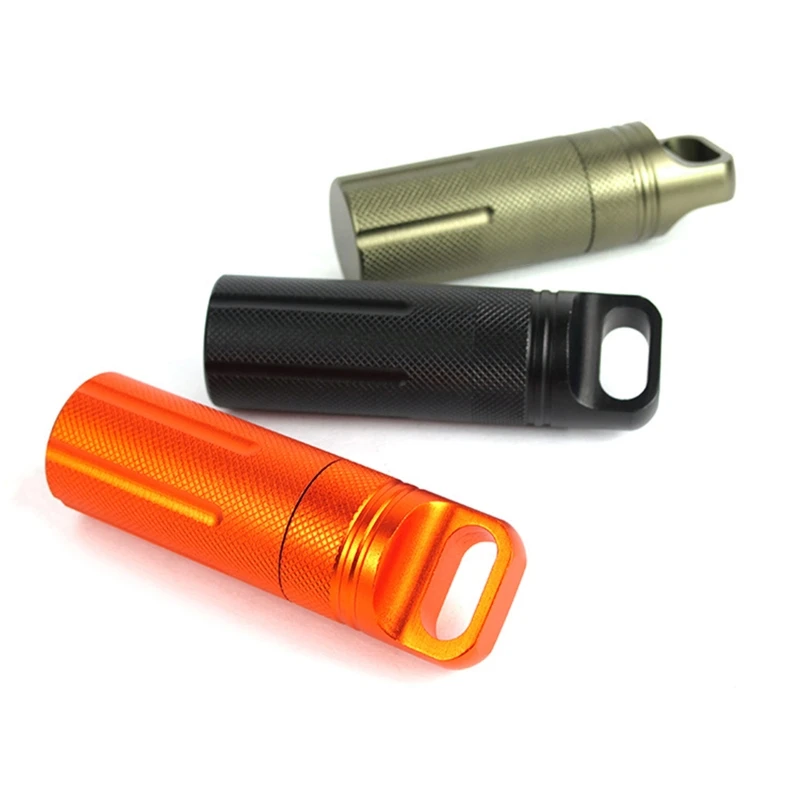 Герметичный контейнер для таблеток из алюминиевого сплава портативный уличный