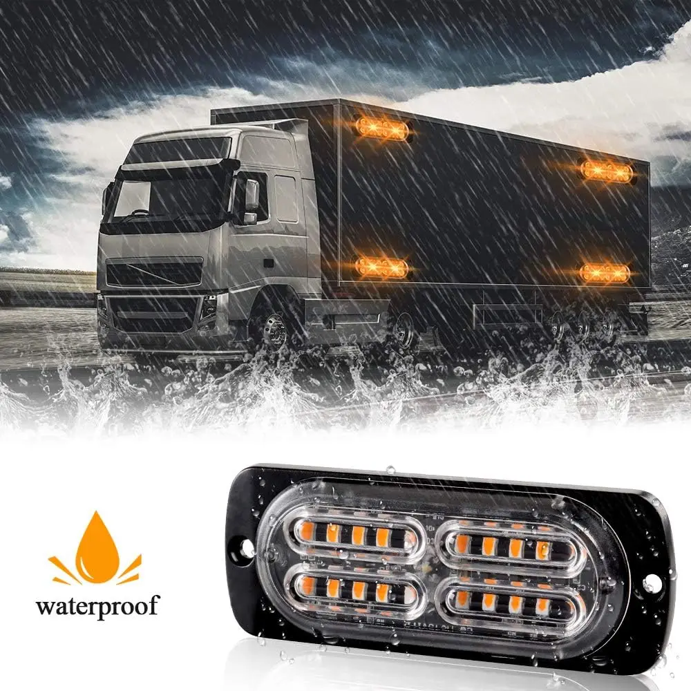 20 светодиодов стробоскопическая боковая сигнальная лампа аварийная мигающая