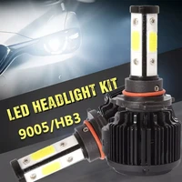 55w x6 h11 h9 h8 car headlight 8000lm 6000k led light bulb bright lamp kit