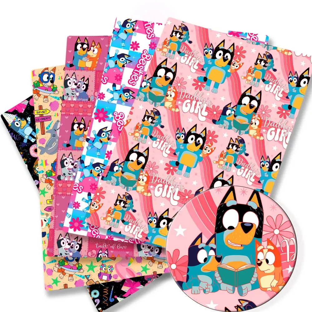 Ткань Bluey 140x50 см мультяшная хлопковая ткань в стиле пэчворк детский домашний