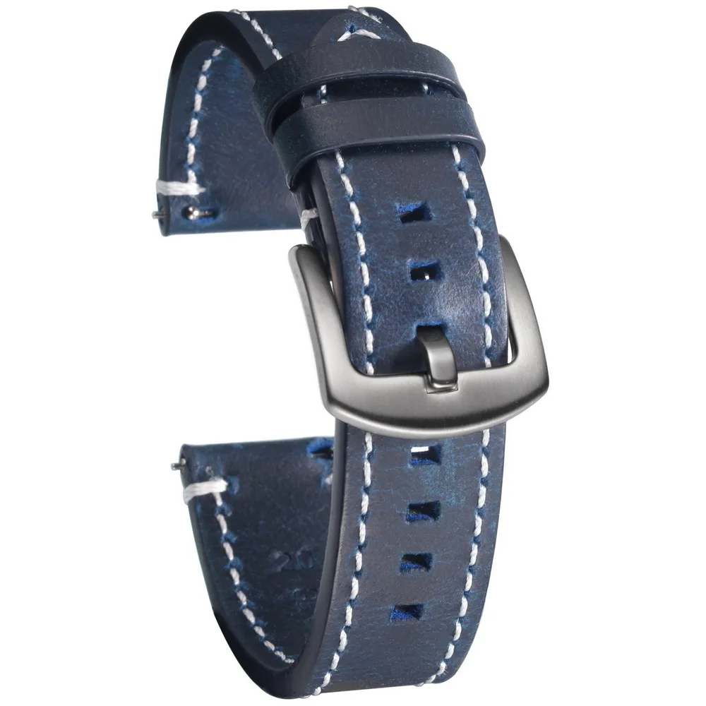 Genuine Leather Watch Bands Quick Release  Vintage Handmade Leather Watch Strap For Men 22mm20mm