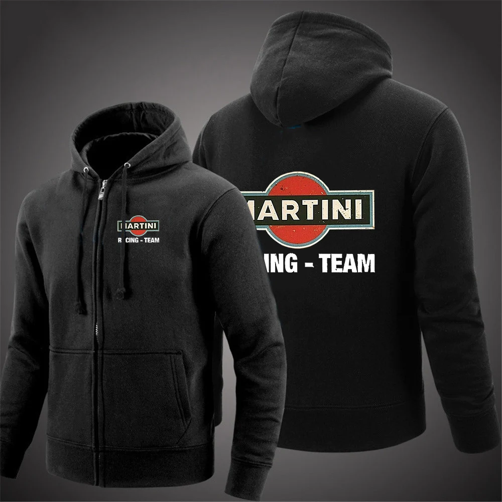 

2022 Martini Racing Printed Spring Autumn Zipper Hip Hop Hoodies Men's Comfortable Jackets Solid Color Casual Sweatshirts