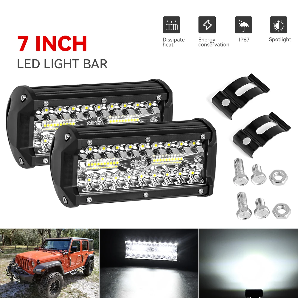120W 144W Светодиодная панель Offroad Spot Flood Combo Beam рабочего освещения для 4x4 Грузовик