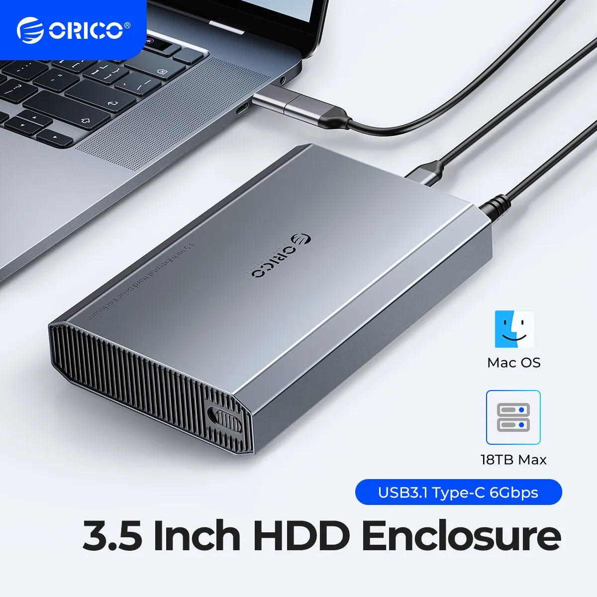 Корпус жесткого диска ORICO 3 5 &quot6 Гбит/с теплоотдачей внешний жесткий диск чехол из