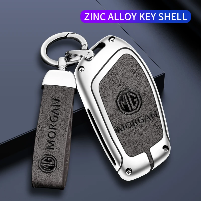 

Car Key Case Shell Auto Emblem Keychain Ring for Morris Garages MG MG3 MG5 MG6 MG7 ZS GS HS 3500 550 Parts TF GT Hector Gundamm