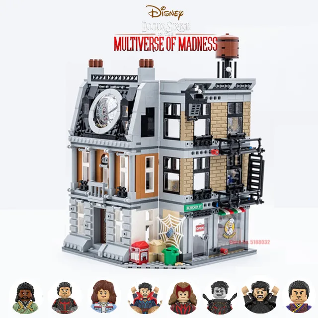 

Disney Spiderman Strange Sanctum Sanctorum Ironman Peter Parker No Way Home Marvel Avengers Building Block Bricks Kid Gift