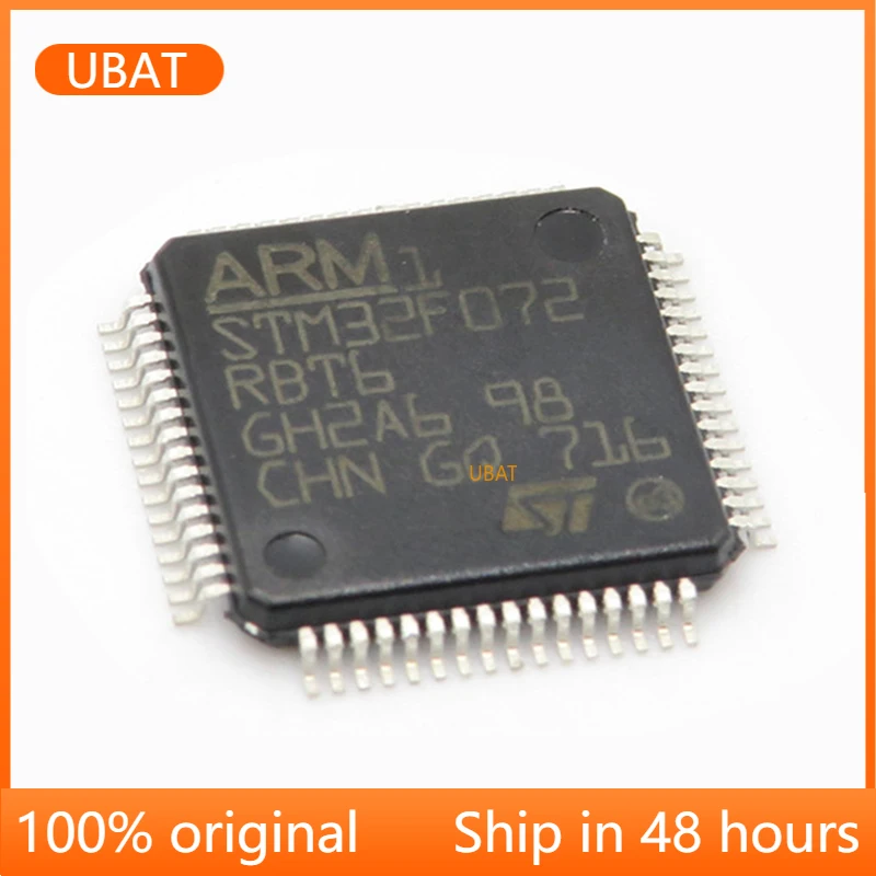 

1-100PCS STM32F072RBT6 32F072RBT6 LQFP-64 32-bit Microcontroller-single Chip Microcomputer Chip Brand New Original