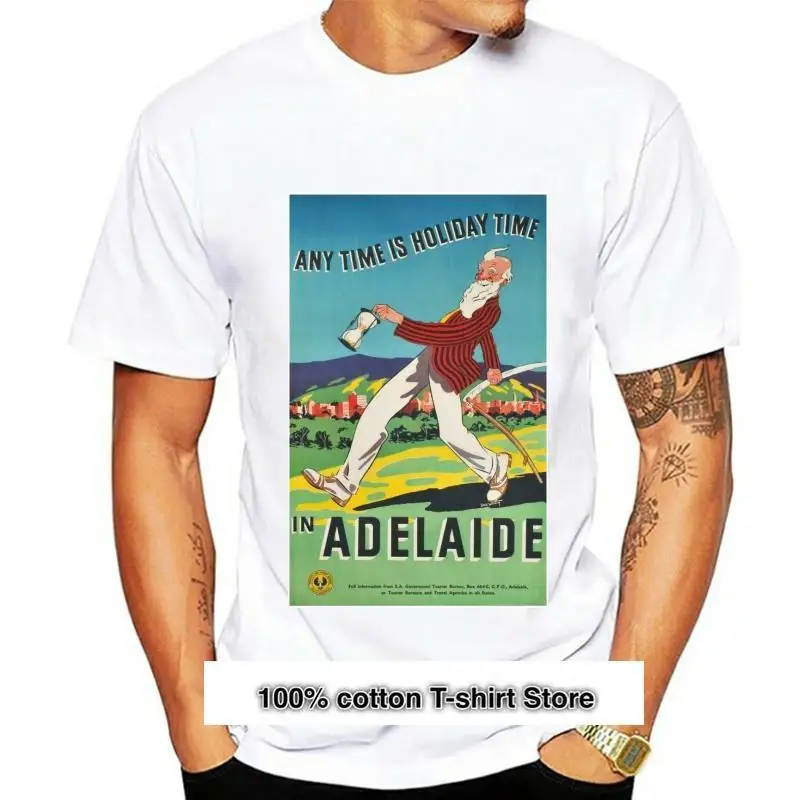 

Винтажная рубашка для мужчин и женщин, рубашка с платой для путешествий, Австралия, Аделаида