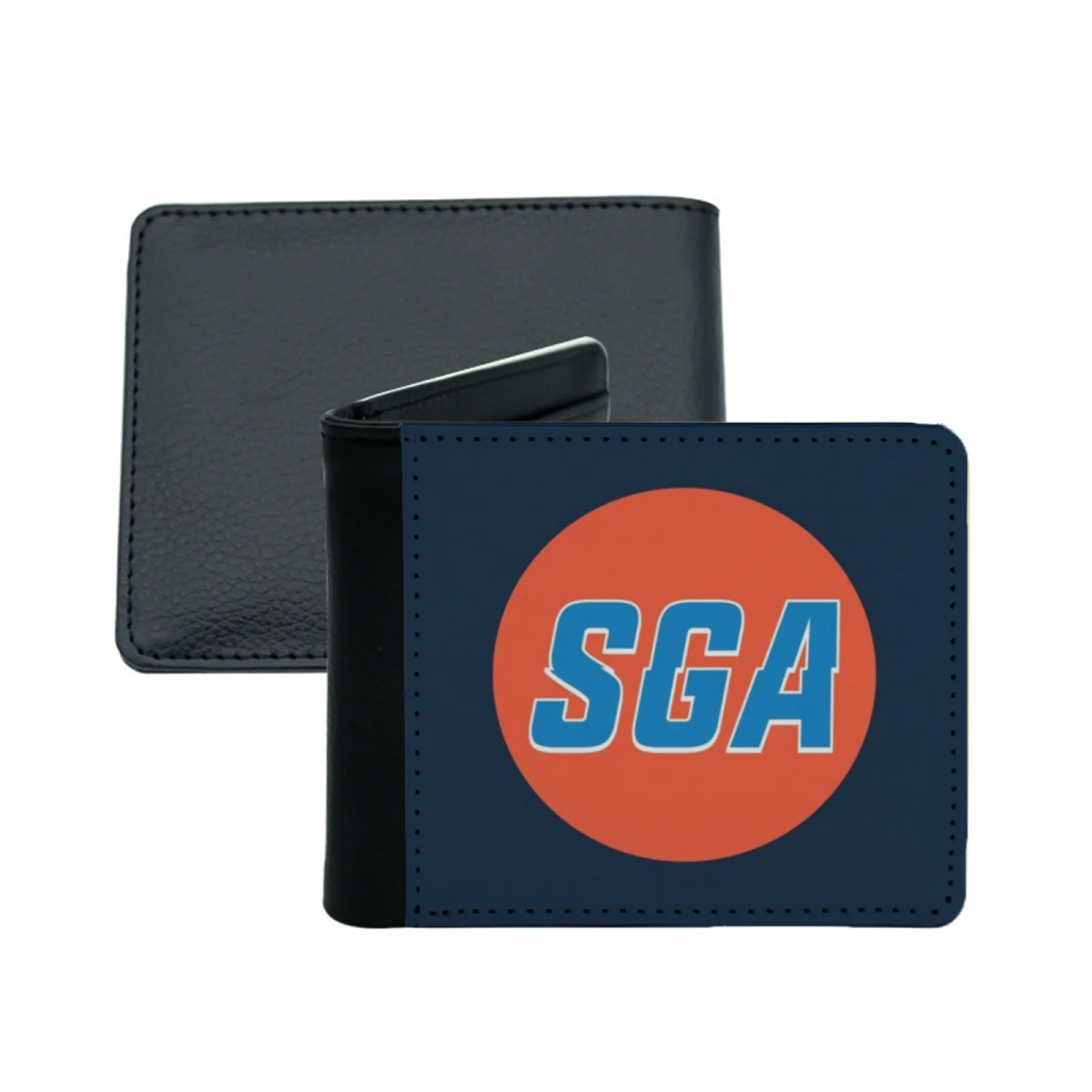 Городской баскетбольный персонализированный мужской кожаный кошелек для карт