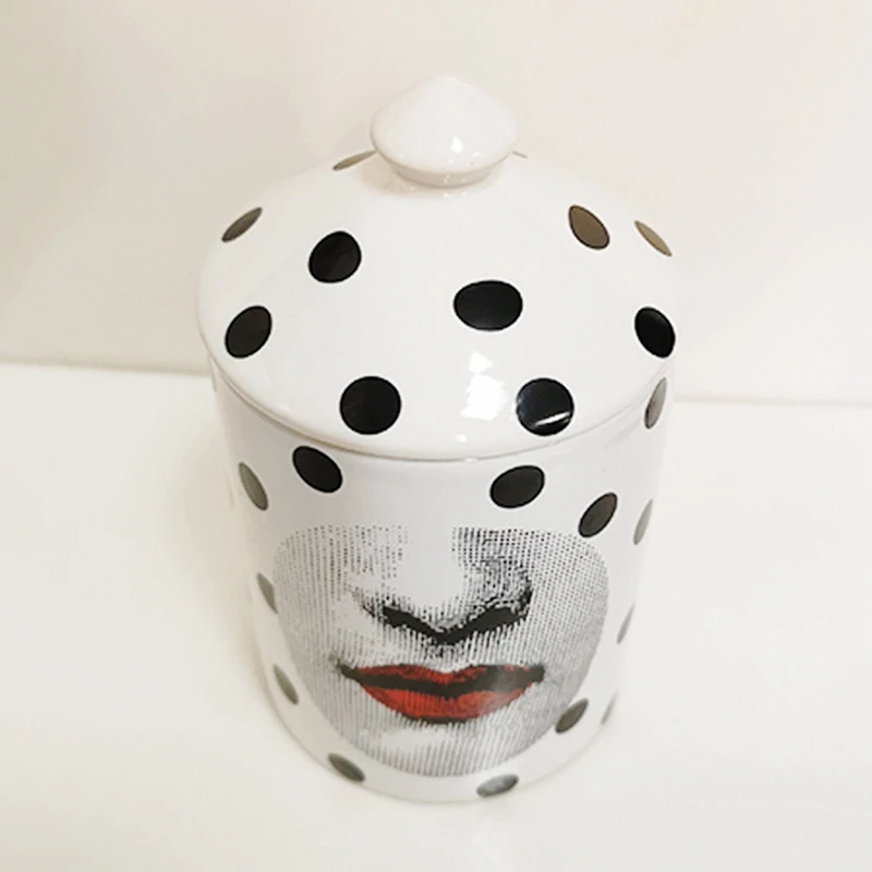 Черный горшок с красным горшком ароматизированный подсвечник керамическая