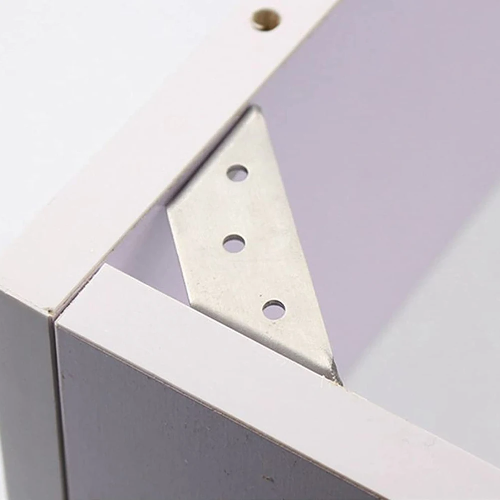 

Stainless Steel Angle Corner Brackets Joint Bracket Fastener Furniture Door Cabinet Screens Wall Corner Stand Furniture Hardware