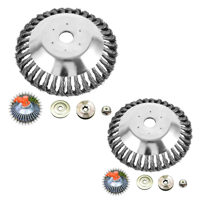 

Rotating Brush Wheel For Lawn Gardening Agricultural Tools, Weed Head Wire Brush Disc Wire Wheel