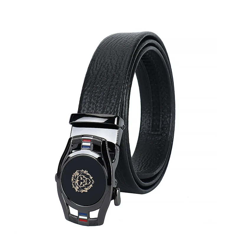 

Мужской ремень с автоматической пряжкой из сплава