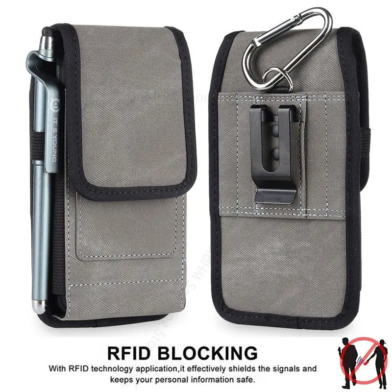 

Anti-theft Leather Card Slot Phone Case For Infinix Hot 12 Play 12i 11S 10i 10T 10 Lite 9 Pro 8 7 Pro Belt Clip Waist Bag Pouch