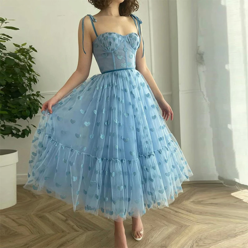 

2022 Sexy Homecoming Dress Spaghetti Strap Sweetheart Ruffles Tulle Occasion Evening Party Dress Robe De Soirée