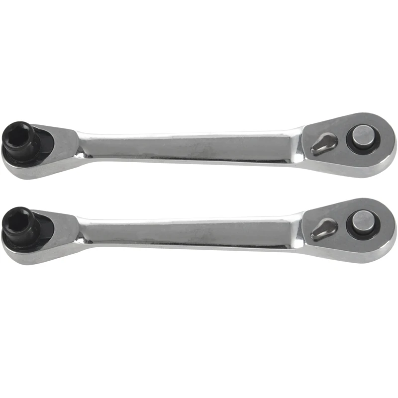 

2X Mini Double Head Fast Ratchet Wrench Ratchet Wrench Bit Fast Socket Wrench Screwdriver Screwdriver Tool
