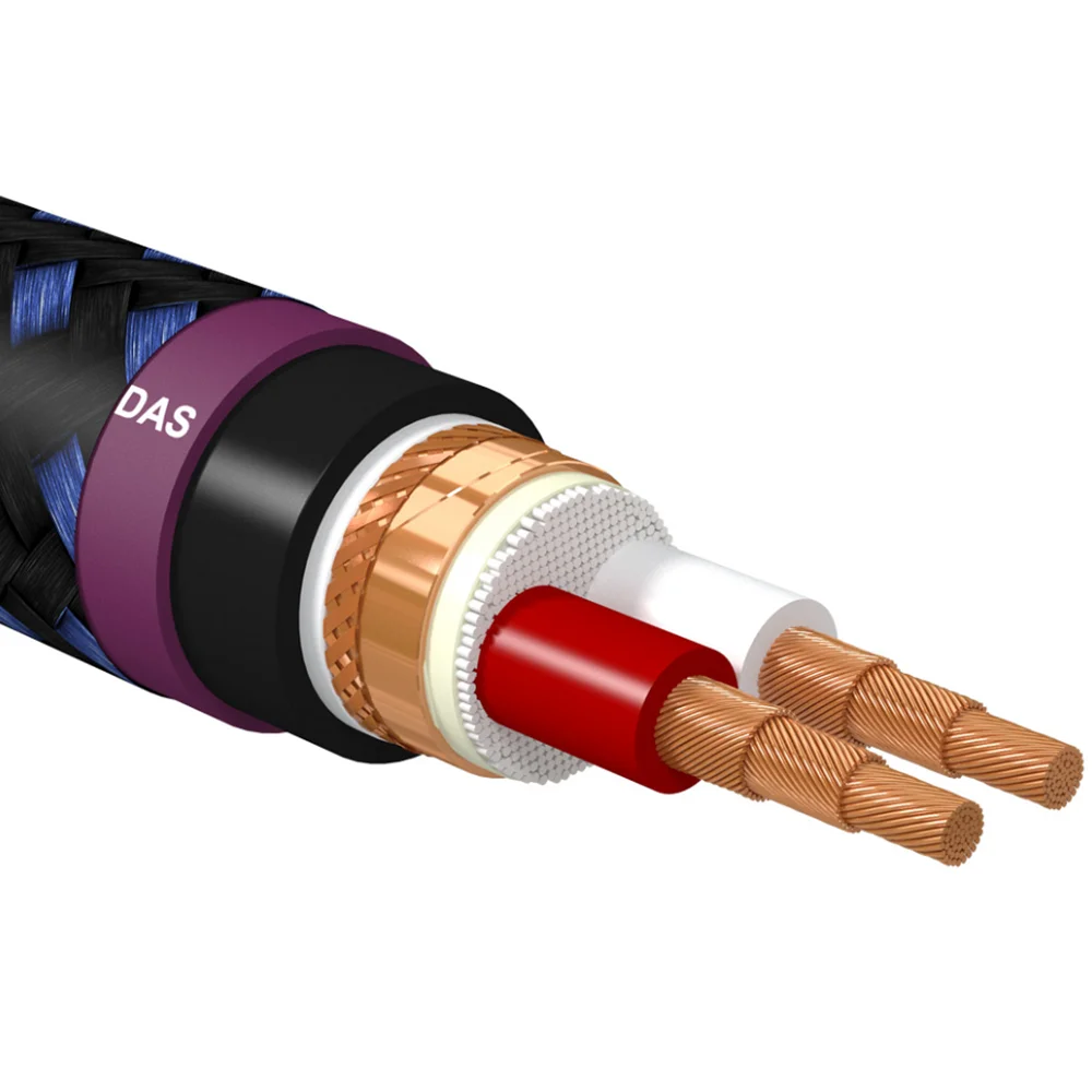Кабель Furutech DAS4.1 XLR сбалансированный, Alpha OCC DUCC, 7N медь, Hi-Fi аудиокабель, с позолоченными разъемами для DAC и усилителя (art.: 3920da120ca7a) - 3920da120ca7a