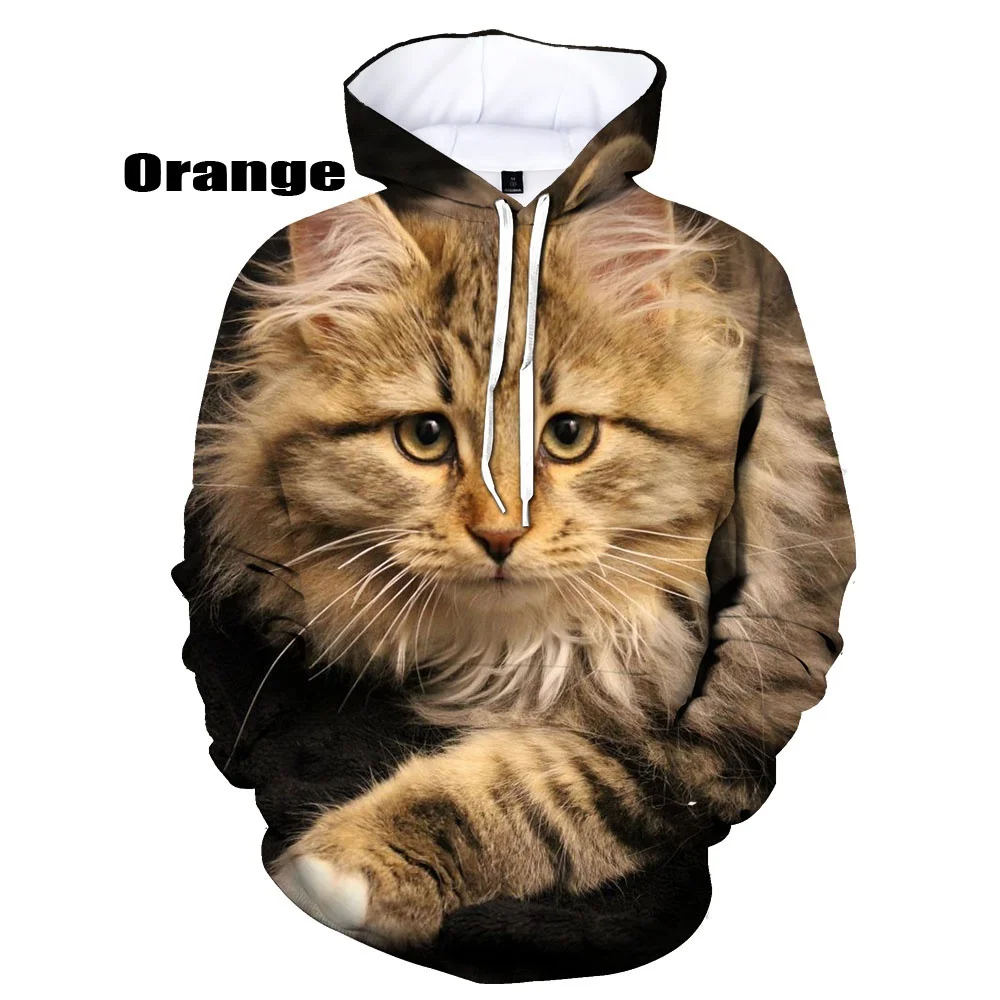 

2022 Spring 3D Print Hoodies Animal Women and Men Long Sleeved Pullover Sweatshirts Casual Sports Sweatshirts Loose Tops