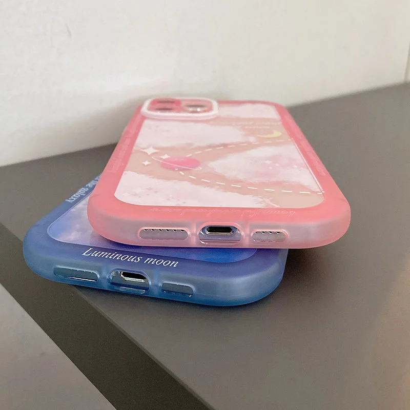 Чехол для телефона Ins - spring с цветами розовый корейский граффити ударопрочный