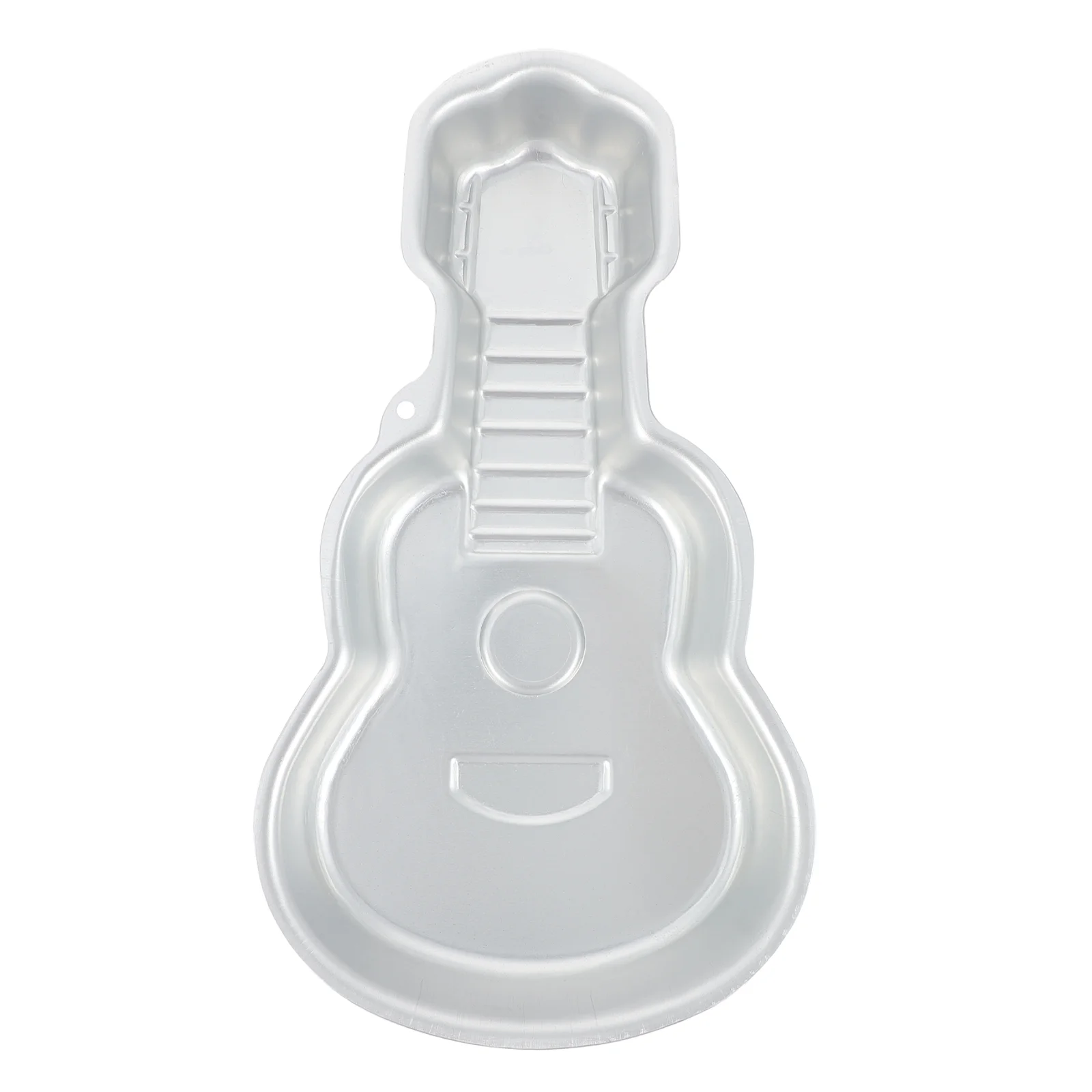 

1Pc Aluminum Alloy Cake Mold for Guitar Shaped Cake Baking Mold (Silver)