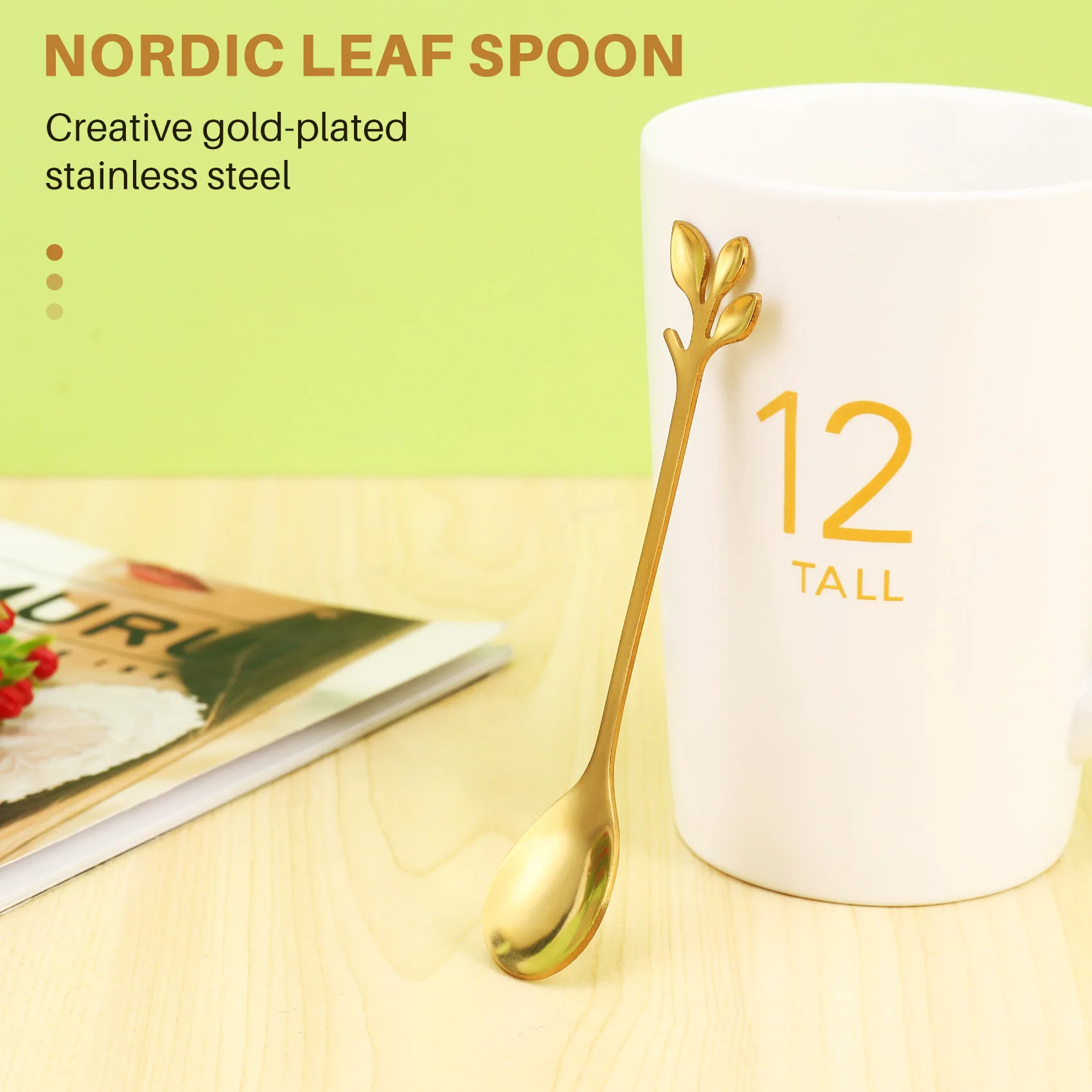 Столовые приборы для мороженого искусственный десерт в стиле ретро