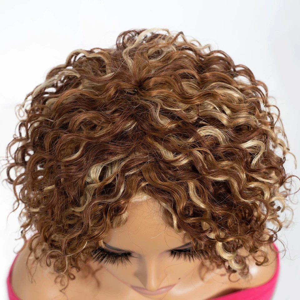 Дебютные Волнистые Короткие парики из человеческих волос Боб для женщин