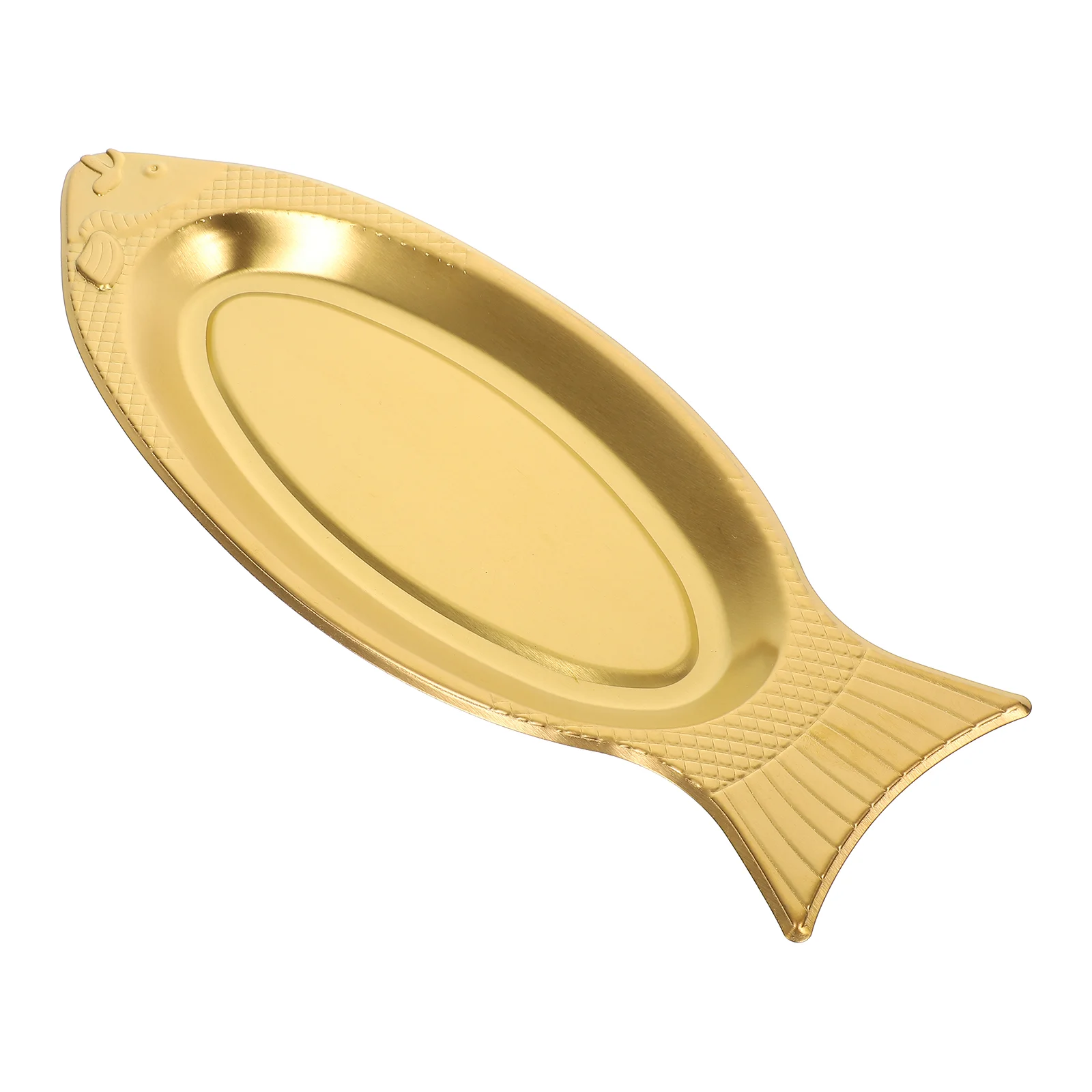 

Fish Plate Serving Dish Tray Plates Sushi Platter Grilledsteamed Snack Metal Steel Stainless Storage Dessert Fruit Sashimi