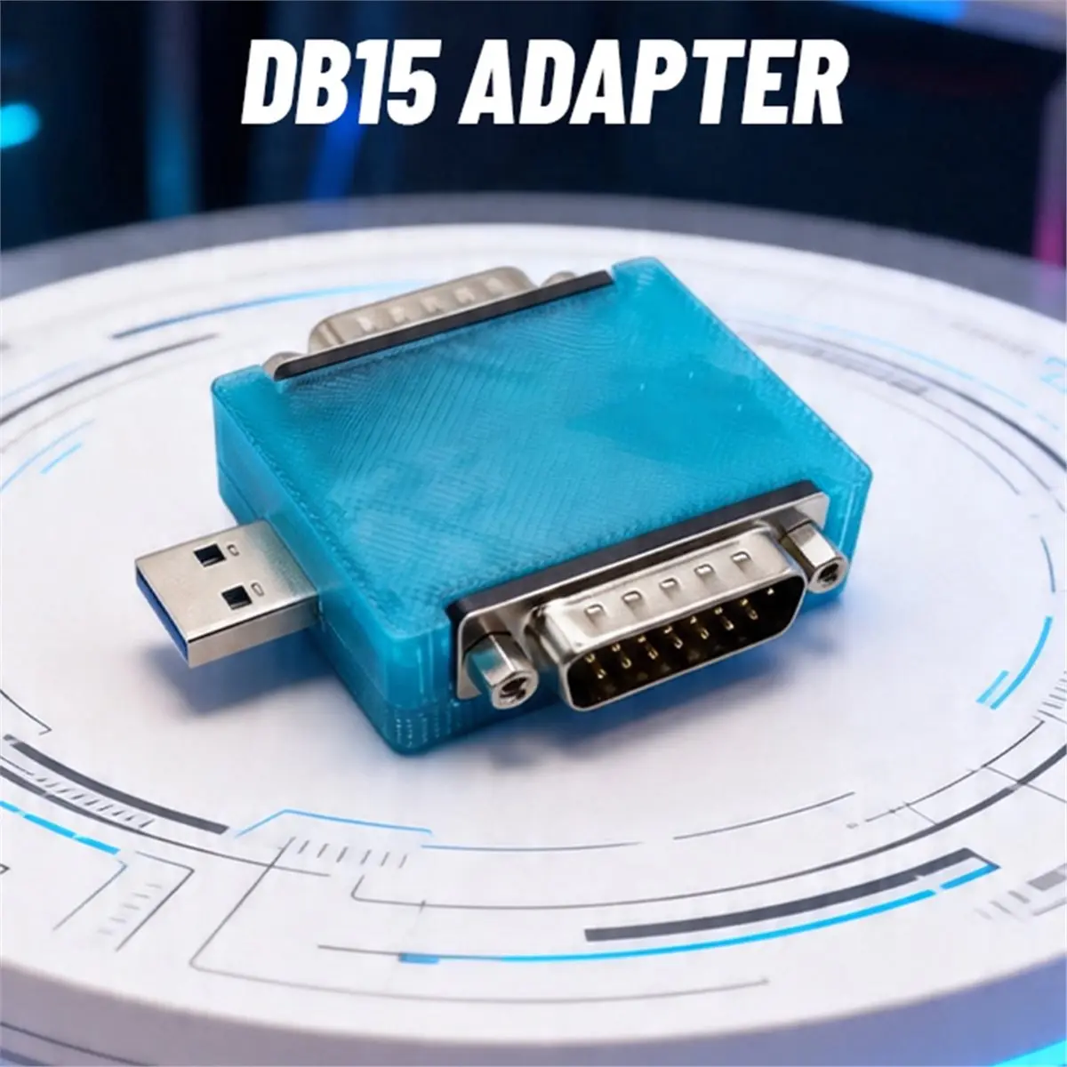 Адаптер DTC6 для MiSTer SNAC NEO GEO DB15, поддерживает некоторые аркадные игры, не требует конвертера уровня, корпус из 3D-печати, синий цвет. (art.: 3920dbcacdeae) - 3920dbcacdeae
