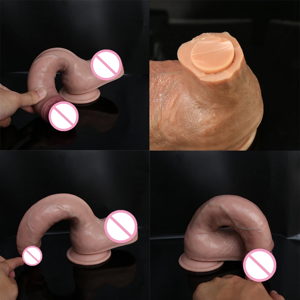 Realistic Dildo Dick Shop Soft Giant Phallus Cheap Sex Toys Butt Plug With Big Suction Cup Adults Strapon Masturbators For Women |