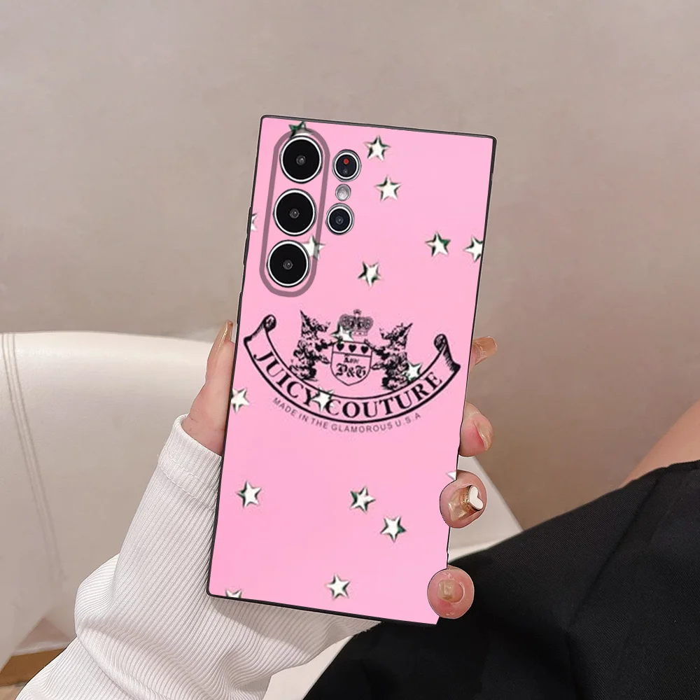 Чехол для телефона Juicy Couture Samsung Galaxy S25 S24 S22 S23 Ultra S21 S20 Plus 5G матовый нескользящий
