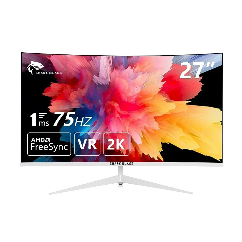 Монитор 27 дюймов 2K 75 Гц QHD IPS Плоский ЖК-дисплей 1msDisplay игровой HDMI DP Поддержка G-Sync AMD