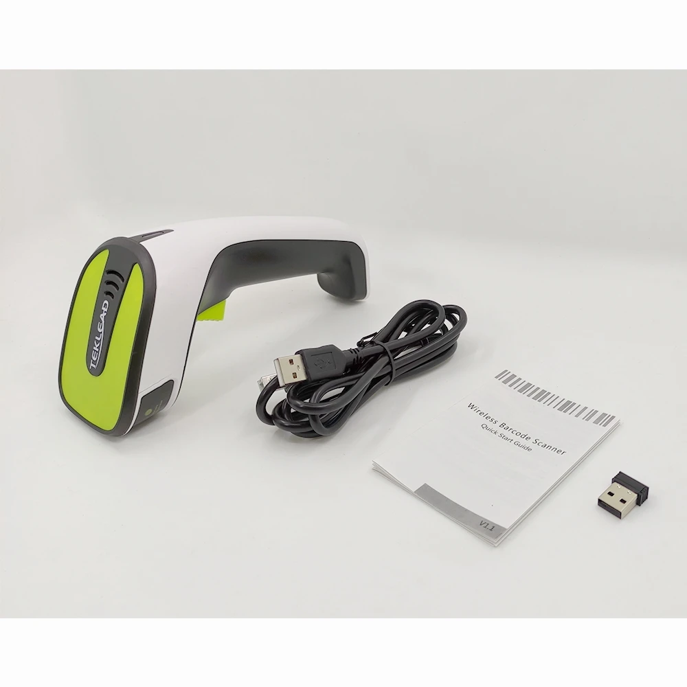 Фото Высокопроизводительный POS-сканер штрих-кода 1D USB Bluetooth 2.4G Беспроводной портативный считыватель штрих-кодов №3