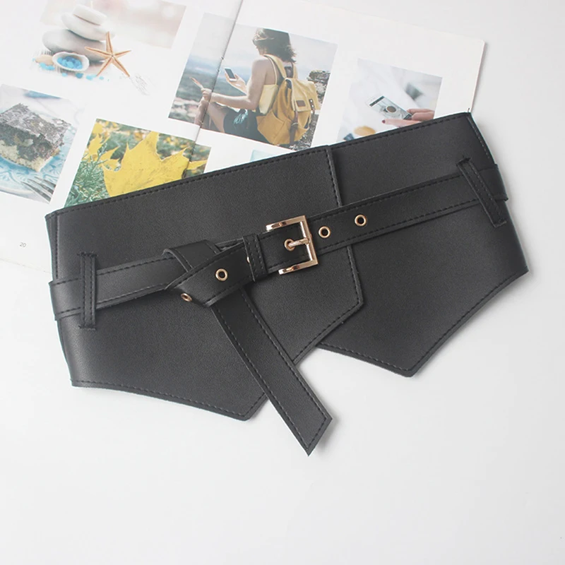 

Women Corset Waist Corset Vintage Corset Wide Belt New All Match Buckle Woman Fashion Cummerbunds Belt PU Leather Fashion New