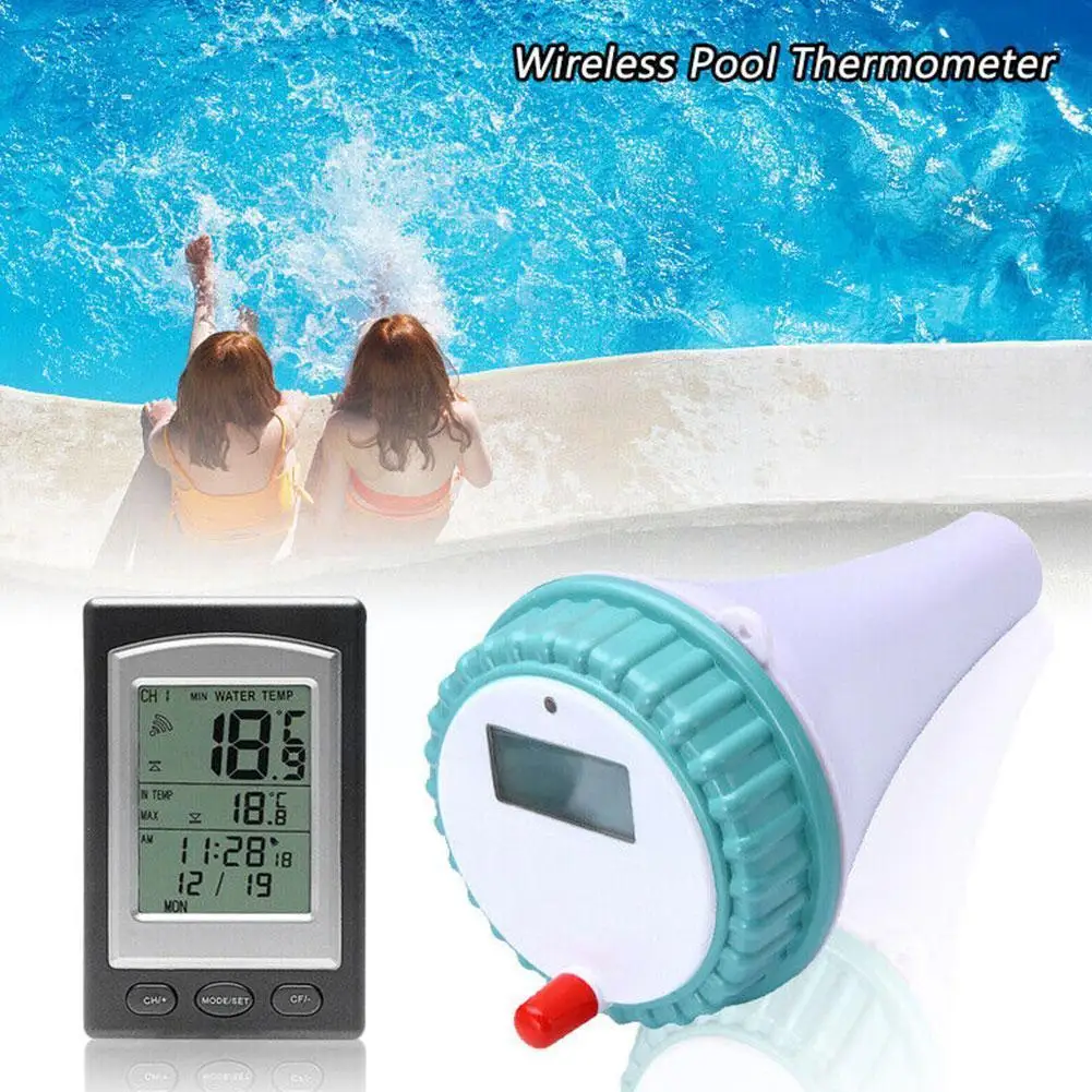 

Floating Swimming Pool Wireless Temperature Gauge Remote Waterproof Bathtub Thermometer For Spa Pond Tub Indoor Outdoor B2D3