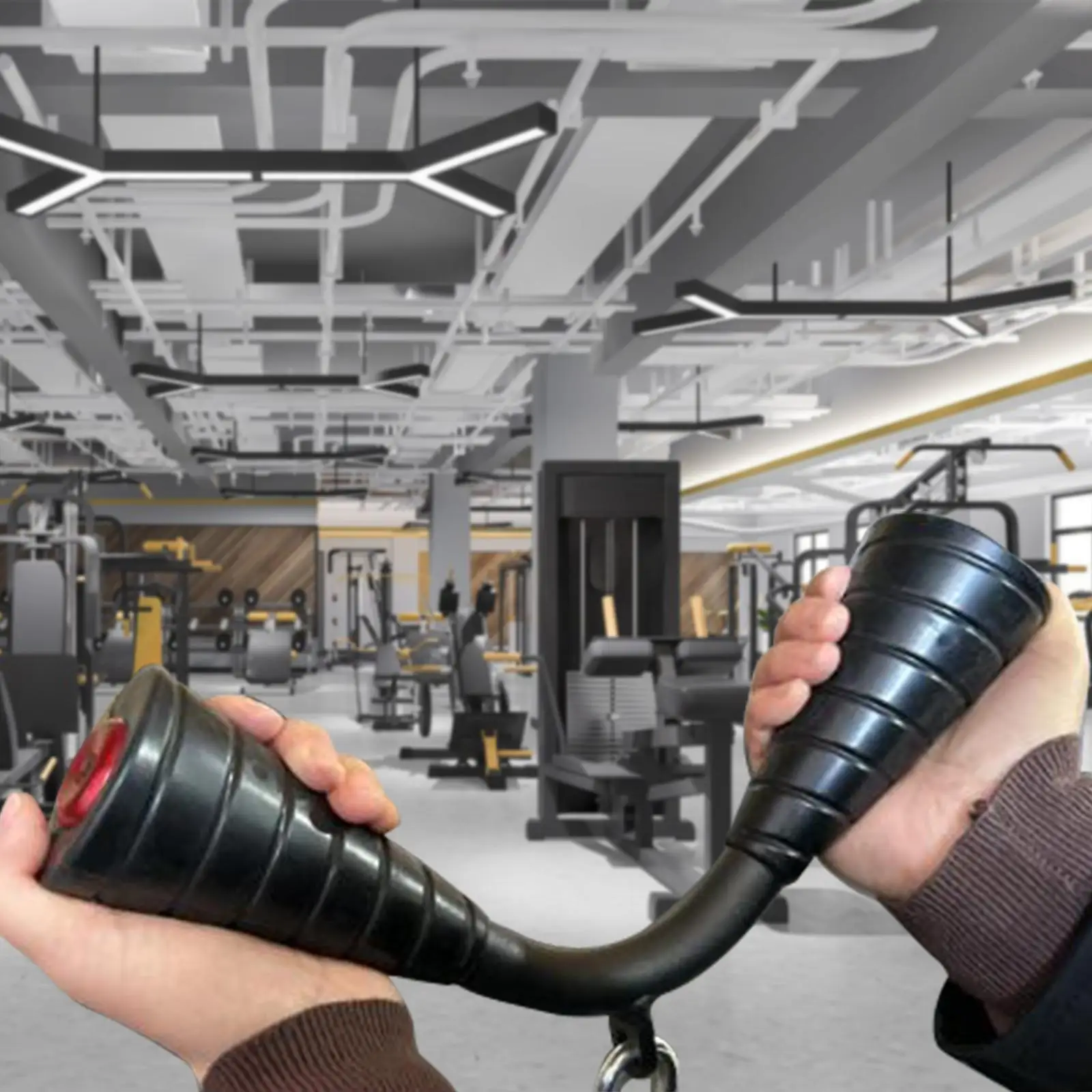 Прижимная планка для трицепса насадка тягового стержня LAT тросовой машины