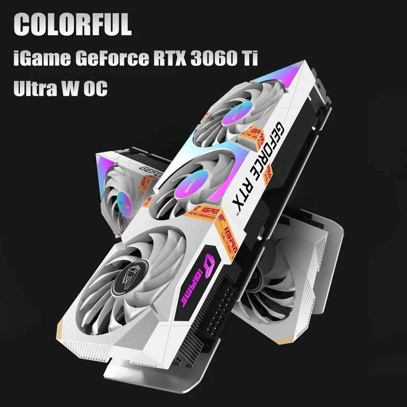 

COLORFUL Igame Geforce RTX 3060 Ti Ultra W OC Graphics Card 8GB GDDR6 256 Bit 8Nm 14Gbps 1410Mhz 1665Mhz 3DP+HD Video Card