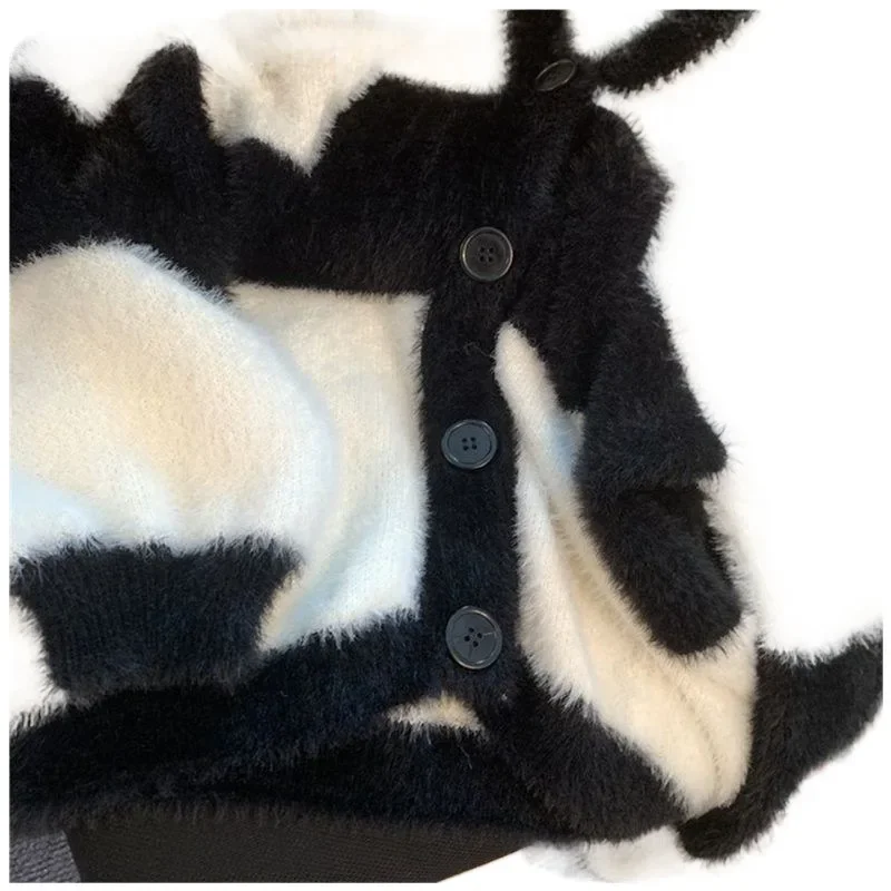 Водонепроницаемый женский кардиган в стиле Idle топ с v-образным вырезом мягкие