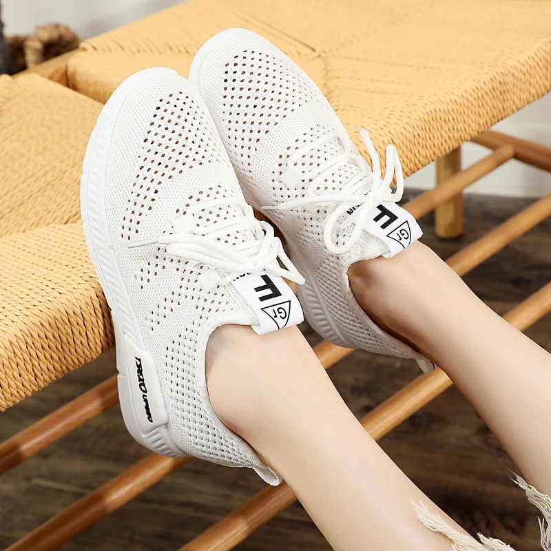 Women's Summer Sneakers Running Shoes Breathable Mesh Casual Shoes Lightweight Comfortable Walking Sports Women Shoes