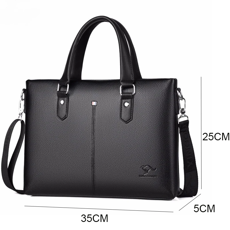 2022 New Men Briefcase 14 inch pu leather Men's Shoulder Bag For Men Crossbody Bags Bussiness Briefcase handbag