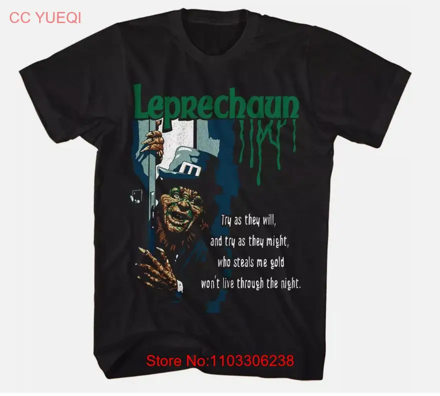 Золотая мужская футболка Leprechaun Scary Movie Lubdan Buttoski Who Steals Me