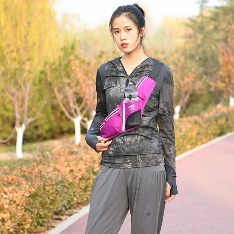Running Jogging Bag Waist Hip Fanny Pack Men Female Gym Fitness Outdoor Hydration Water Bottle Sports Belt Banana Bag For Women