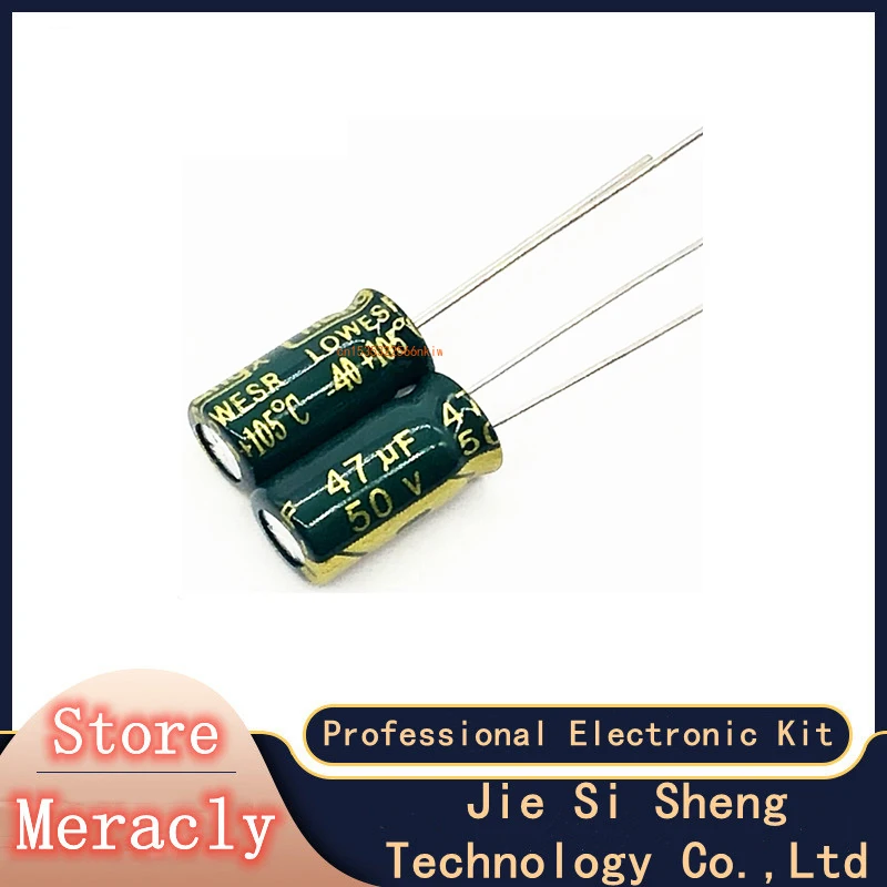 

20pcs/lot P72 high frequency low impedance 50v 47UF aluminum electrolytic capacitor size 6*12 47UF 20%