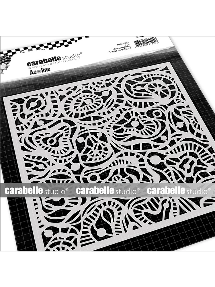 

2022 Summer New Stained Glass in Scrolls Stencils Diy Greeting Cards Making Scrapbooking Album Diary Paper Decor Coloring Molds