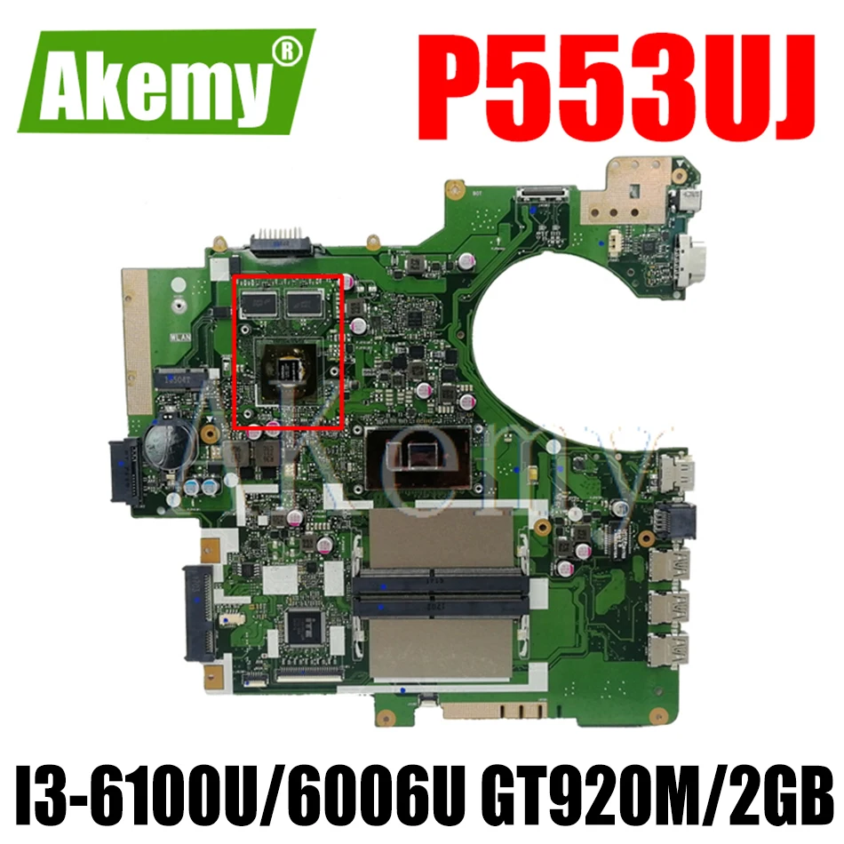 

Материнская плата для ноутбука Asus P553UJ P553UF PRO553U PRO553UJ P553U P2540U P2540UQ P2540UV