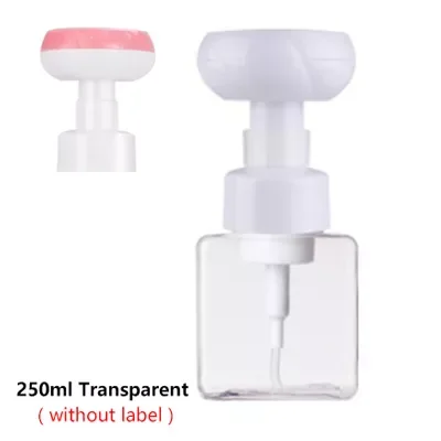

Bottle Foaming Lotions Refillable Bottle Flower Head Soap Shampoo Cosmetic Empty Bottle 250ML