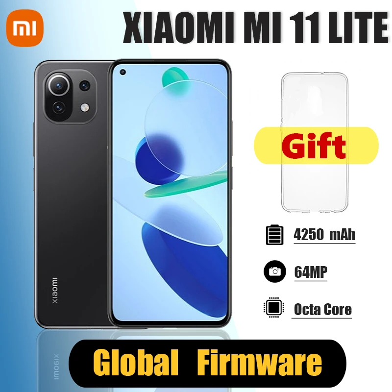 Xiaomi Mi 11 Lite 5G Smartphone , 8GB+128GB / 8GB+256GB Snapdragon 780G 64MP NFC AMOLED  Cellphone(Random color)
