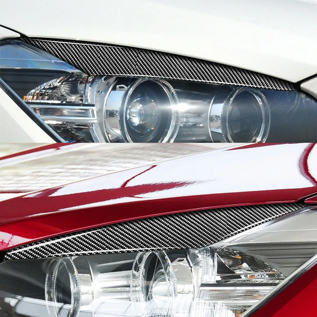 1 пара накладки на автомобильные фары для BMW X1 E84 2014 2013 2012 2011 2010 2009