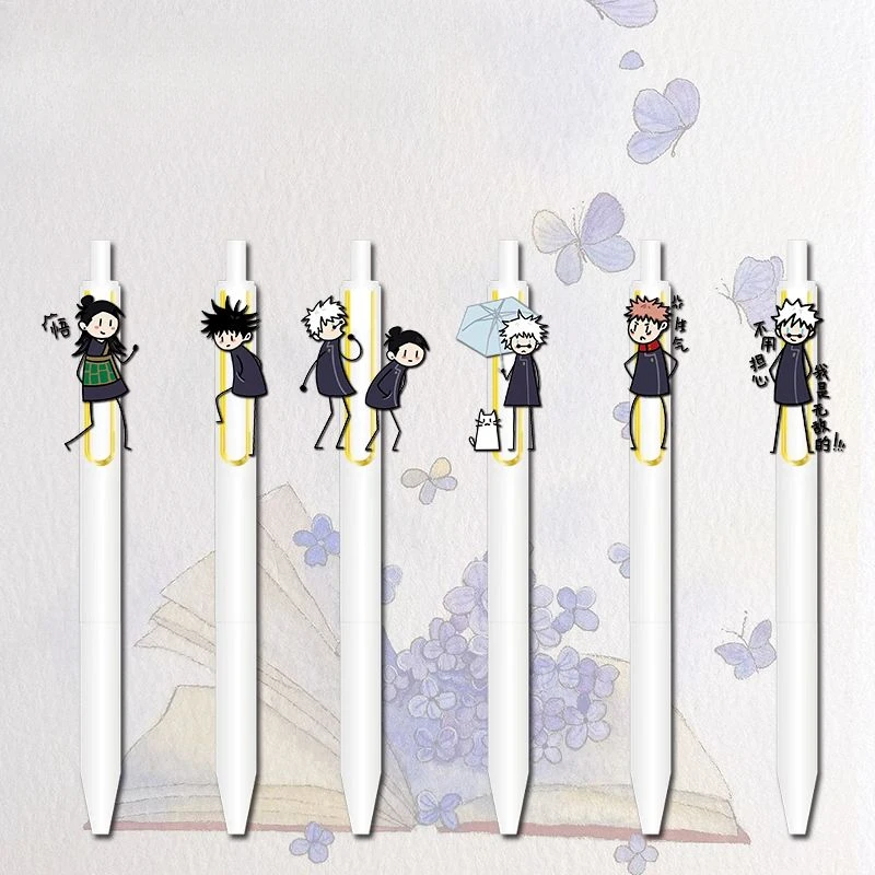 Jujutsu Kaisen Satoru Gojo Fushiguro Megumi Getou Suguru Гелевая ручка Аниме Периферийные устройства